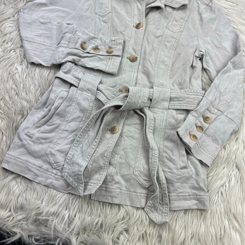 Anthropologie Belted Button Front Jacket - Picture 2 of 7